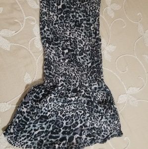 Leopard, short, romper with A LOT of stretch!